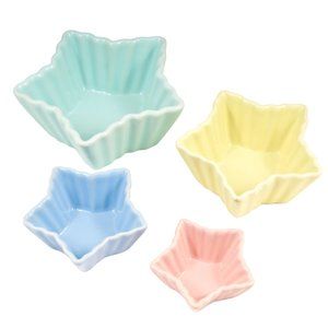 Small Ceramic Star Bowls Dishes (Set of 4) - NWOT
